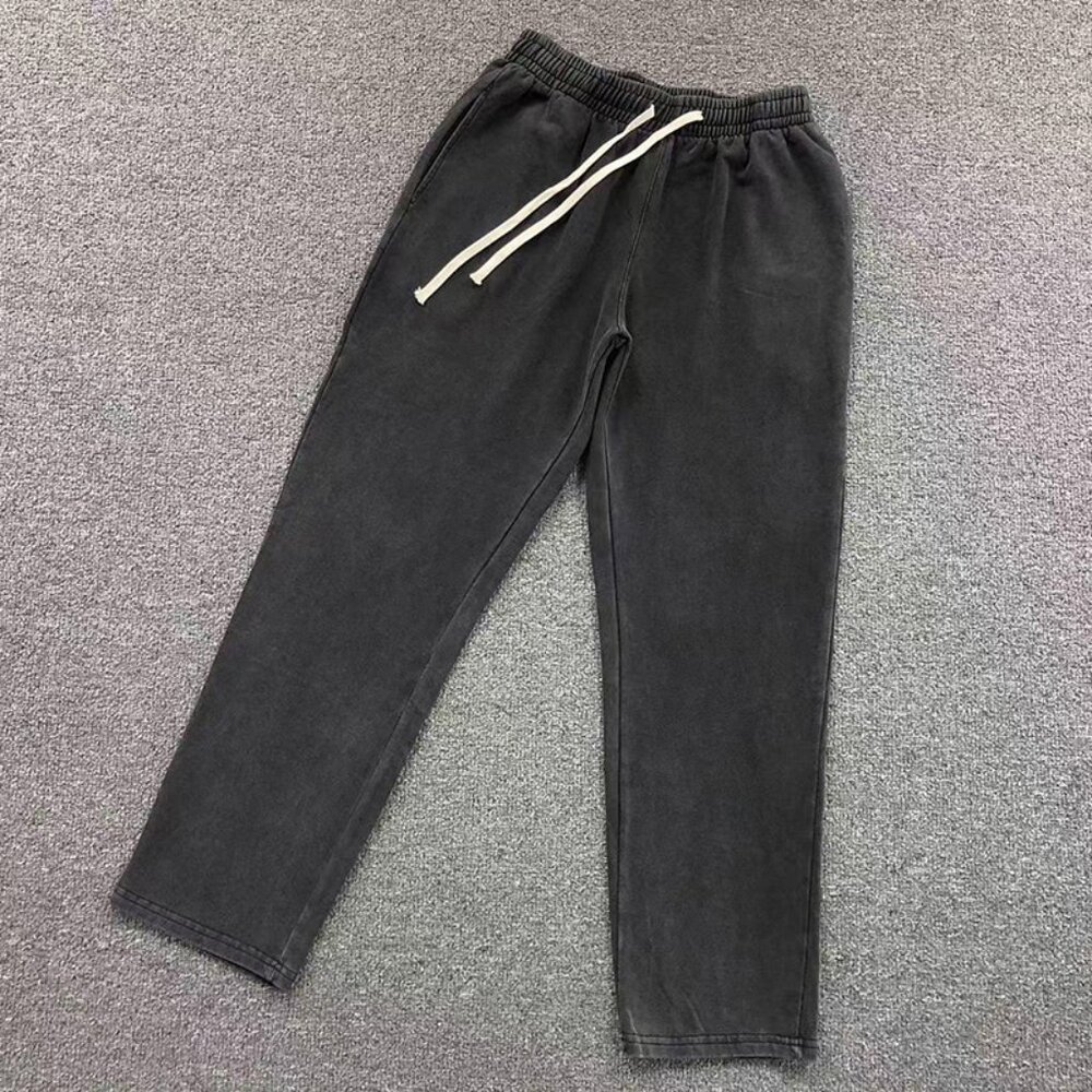 CHOOOSELF Casual All Match Black Cropped Sweatpants